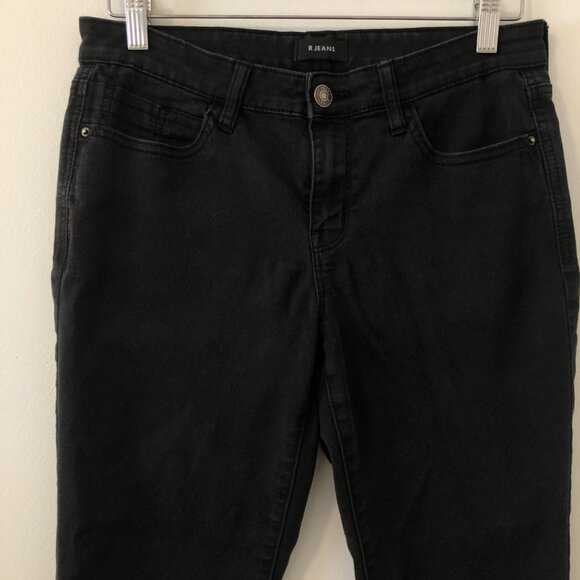 3/$25 ❥ R Jeans Black Ankle Capris Stretch Jeans Size 29x22 - Picture 2 of 13